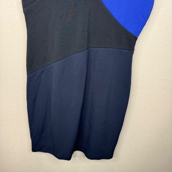 Diane Von Furstenberg Colorblock Dress Size L - Picture 4 of 10